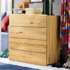 Holz Garderoben Set aus Eiche - Avidora (vierteilig)