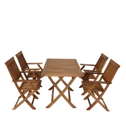 Holz Garten Sitzgruppe klappbar - Palma (fünfteilig)