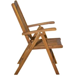 Holz Gartenstuhl mit hoher Lehne - Cara (2er Set)