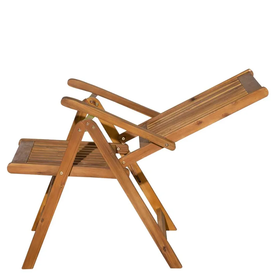 Holz Gartenstuhl mit hoher Lehne - Cara (2er Set)