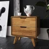 Holz Nachtkommode aus Wildeiche - Eavy