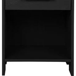 Holz Nachtkonsole mit Fach & Schublade - Eslovia