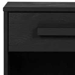 Holz Nachtkonsole mit Fach & Schublade - Eslovia