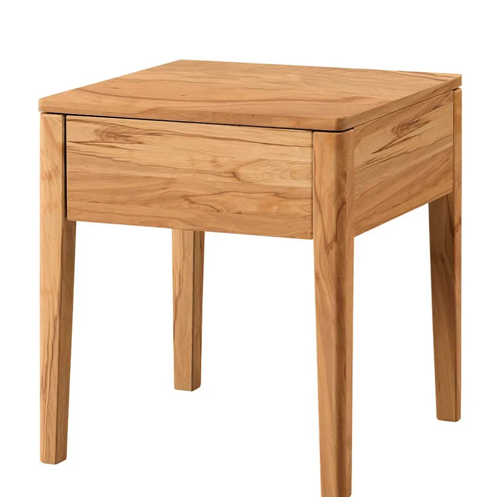 Holz Nachttisch aus Wildbuche massiv - Emjana