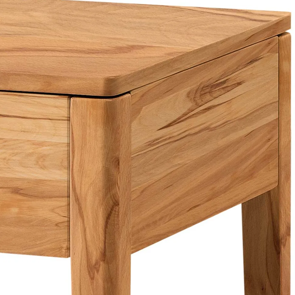 Holz Nachttisch aus Wildbuche massiv - Emjana