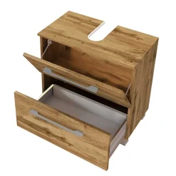 Holz Optik Waschbeckenunterschrank 60x54x35 cm - Lemnas