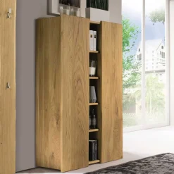 Holz Schuhschrank aus geölter Eiche - Avidora