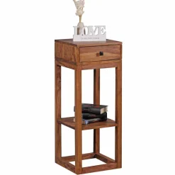 Holz Telefontisch Hoslo mit Schublade