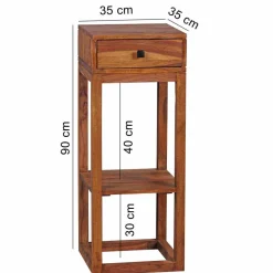 Holz Telefontisch Hoslo mit Schublade