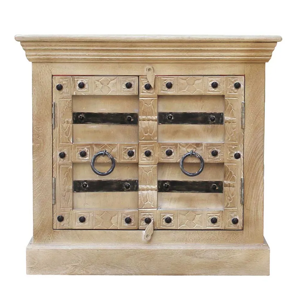 Holz Waschbeckenschrank im Shabby Chic Stil - Abid