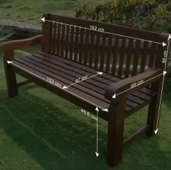 Holzbank Vanessa für Garten