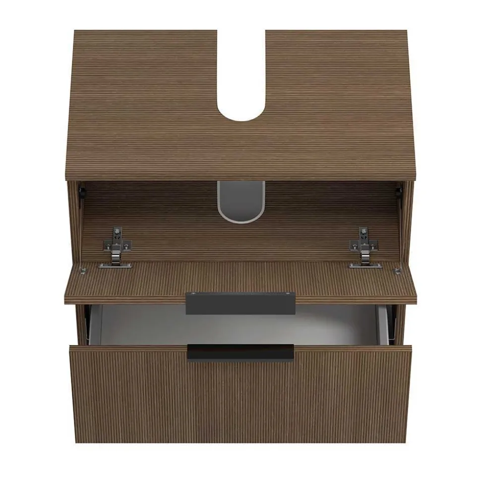 Holzdekor Badausstattung Set - Ucaida (vierteilig)