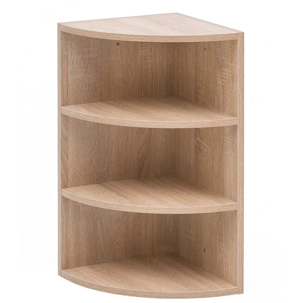 Holzdekor Hängeregal für die Ecke - Estateas