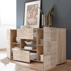Holzdekor Sideboard in Sonoma-Eiche - Bielvas