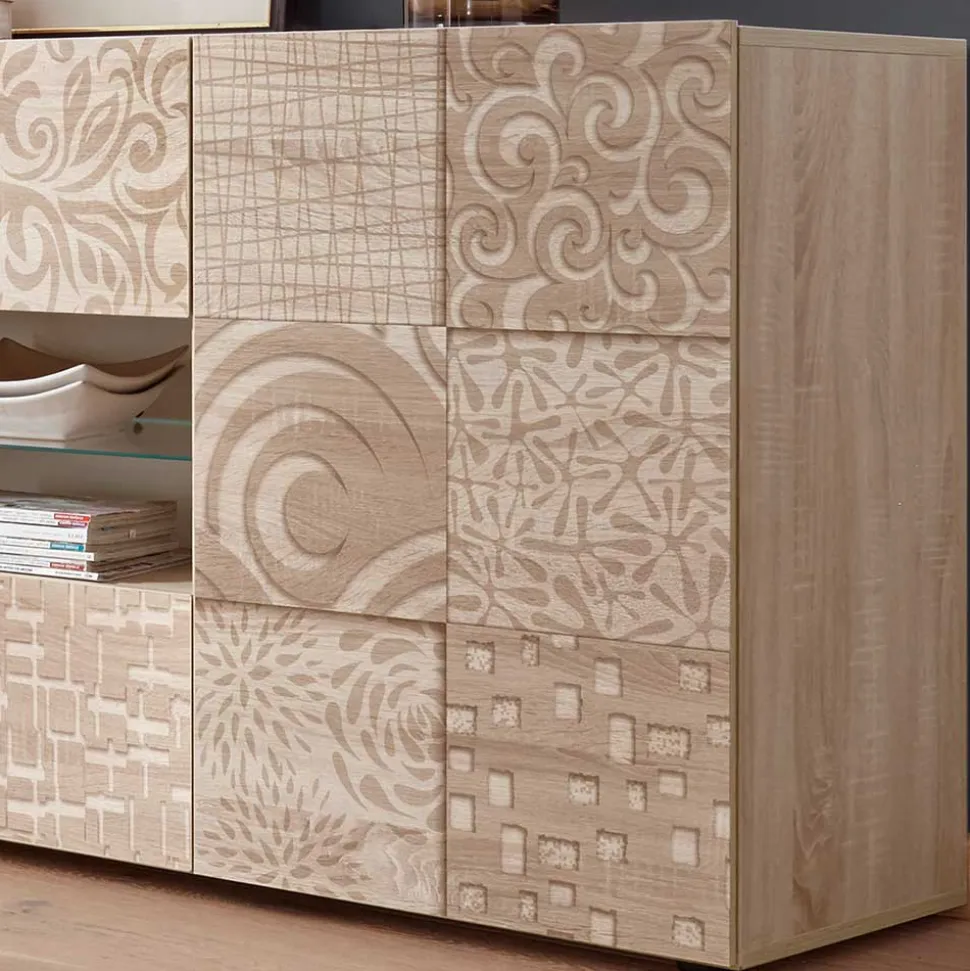 Holzdekor Sideboard in Sonoma-Eiche - Bielvas