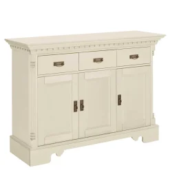 Holzkommode in Cremefarben gewachst - Rospus