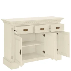 Holzkommode in Cremefarben gewachst - Rospus