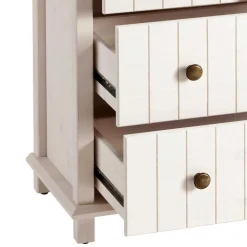 Holzkommode in Weiß gewachst - Cilao