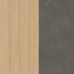 Holzoptik Badezimmermöbel Set - Leitha (fünfteilig)