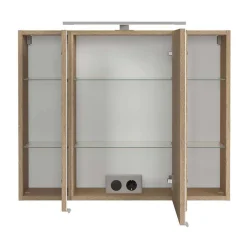 Holzoptik Badezimmermöbel Set - Leitha (fünfteilig)