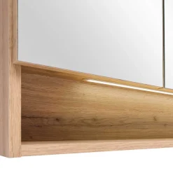 Holzoptik Badmöbel mit Baumkante - Tofias (dreiteilig)