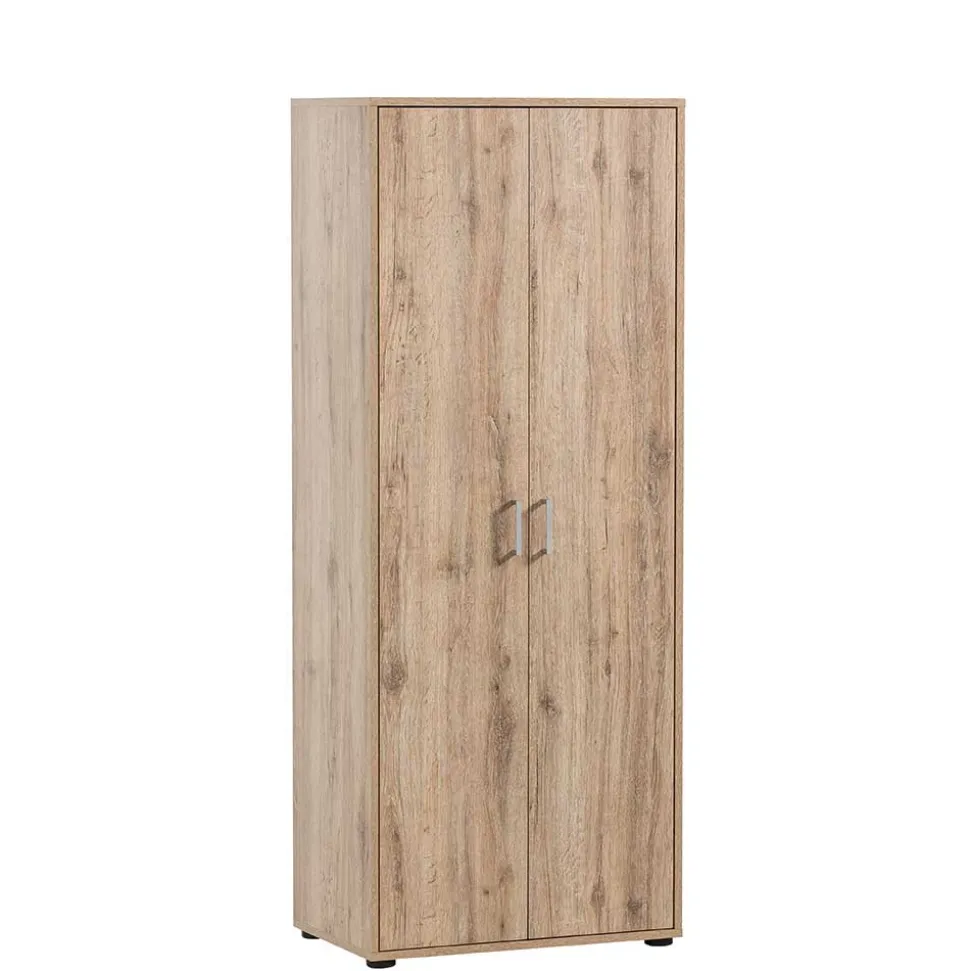 Holzoptik Büroschrank in Wildeiche - Jytte