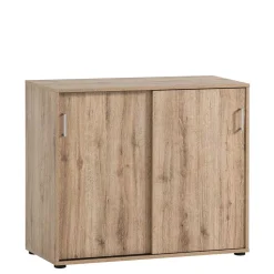 Holzoptik Ordnerschrank mit Schiebetüren - Jytte