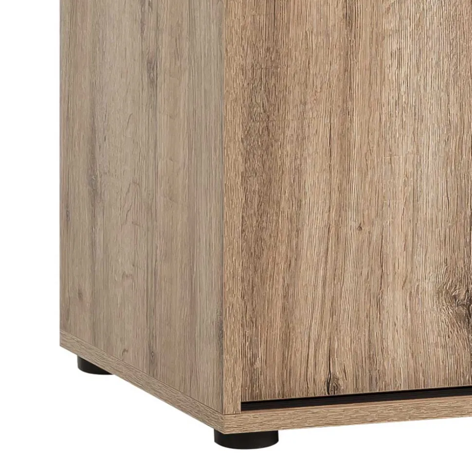 Holzoptik Ordnerschrank mit Schiebetüren - Jytte