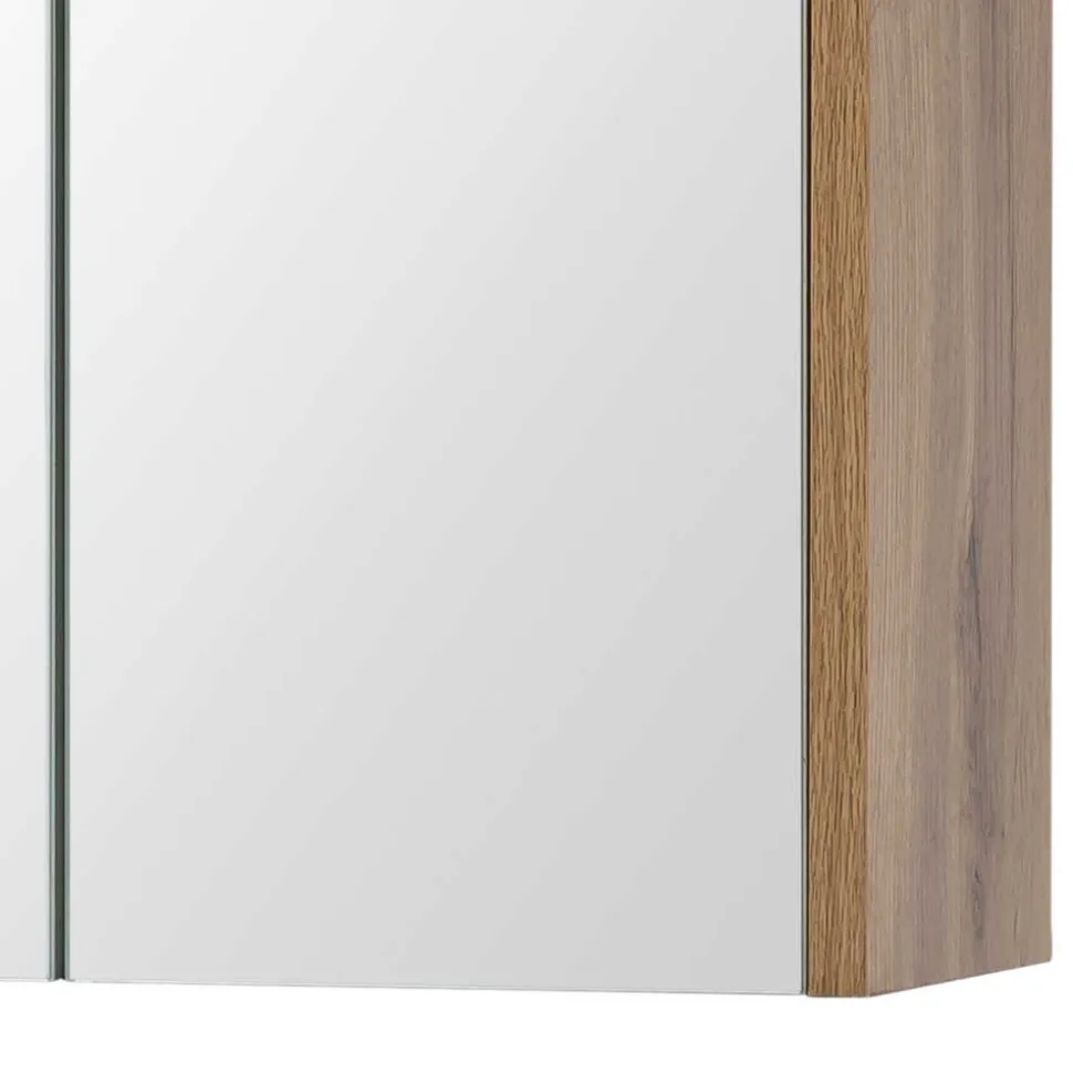 Holzoptik Spiegelschrank fürs Badezimmer - Nelorena