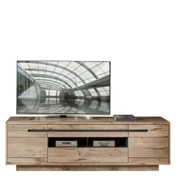 Holzoptik TV Anbauwand Set - Zelio (dreiteilig)