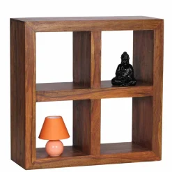 Holzregal massiv Hoslo quadratisches Design