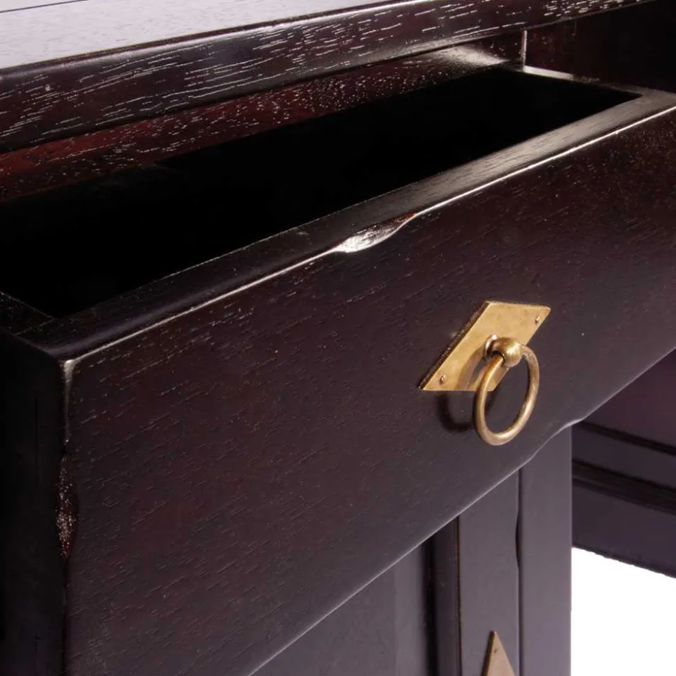 Holzschreibtisch Islando aus Akazie Massivholz