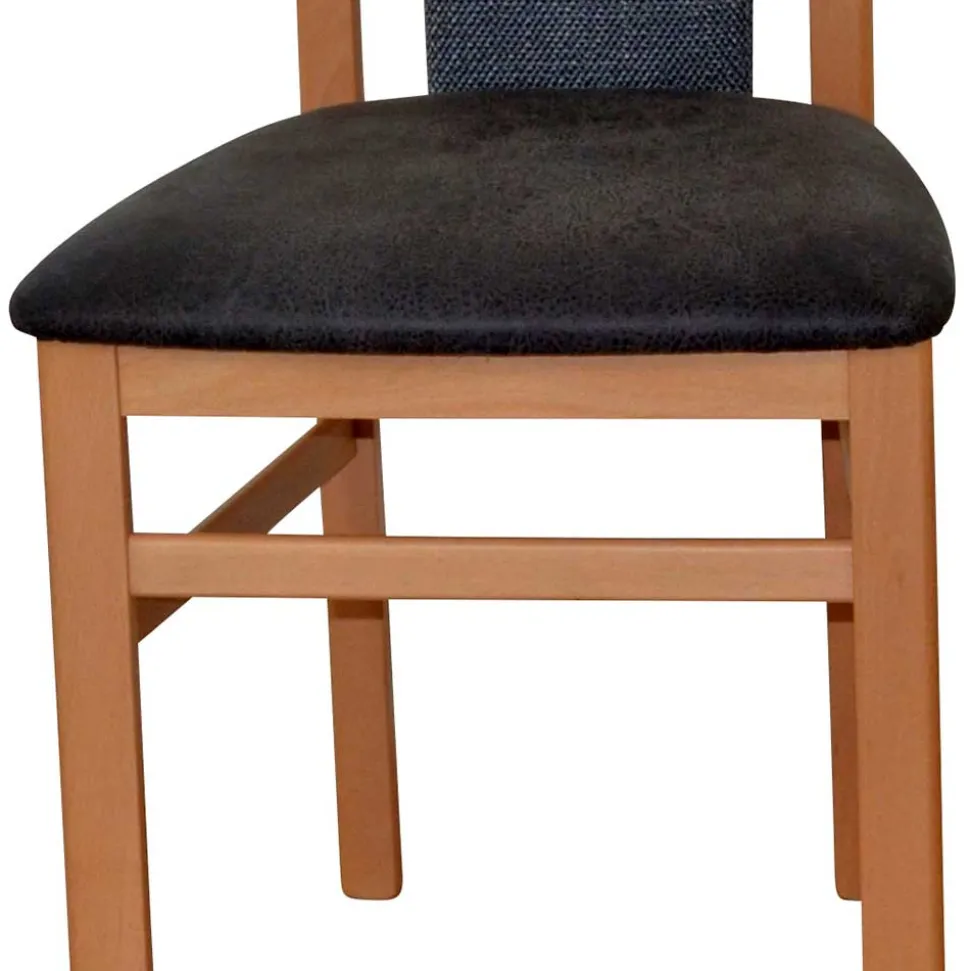 Holzstühle in Buche & Anthrazit - Moyico (2er Set)