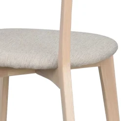 Holzstühle mit Polstersitz - Mikene (2er Set)