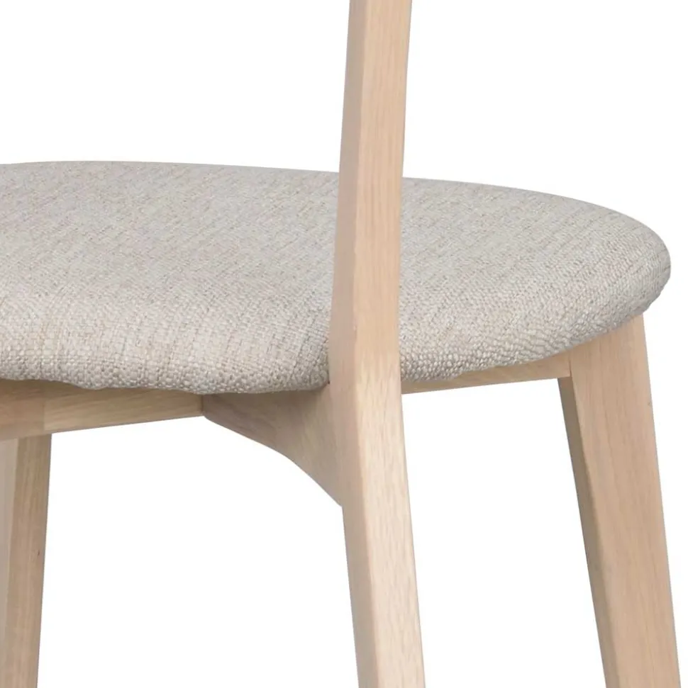 Holzstühle mit Polstersitz - Mikene (2er Set)