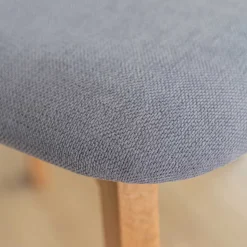 Holzstuhl mit Polstersitz aus Wildeiche Massivholz - Tembreno