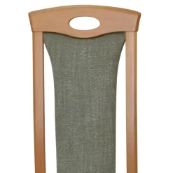 Holzstuhl mit Polsterung in Grün - Regnia (2er Set)