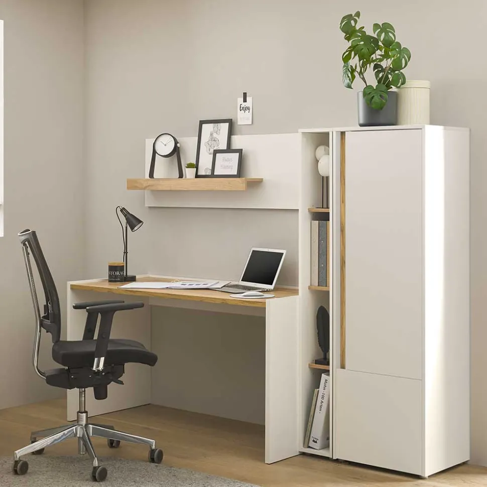 Home Office Arbeitsplatz & Stauraum - Nonessia (vierteilig)
