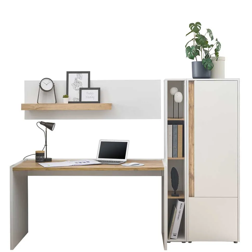 Home Office Arbeitsplatz & Stauraum - Nonessia (vierteilig)