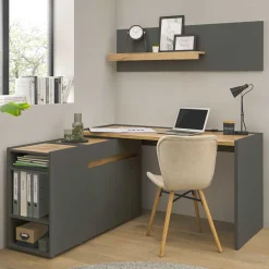 Home Office Arbeitsplatz Set - Ahilav (vierteilig)