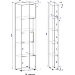 Home Office Schrank & Regal - Nonessia (zweiteilig)