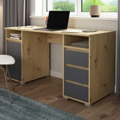 Home Office Schreibtisch zweifarbig - Castlon