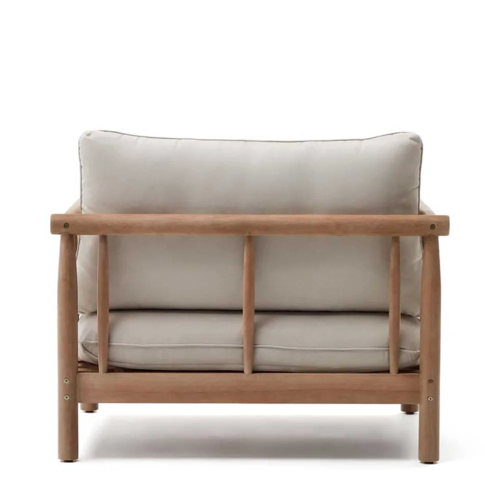 Indoor Outdoor Sessel in Cremefarben - Perconia