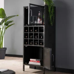 Industrial Barschrank aus Metall - Brayden