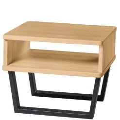 Industrial Bett aus heller Eiche - Ezianas