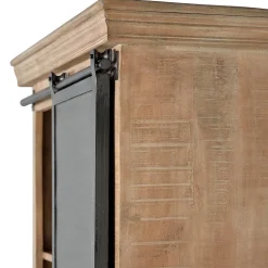 Industrial Chic Schrank aus Mangobaum Massivholz - Jantonia