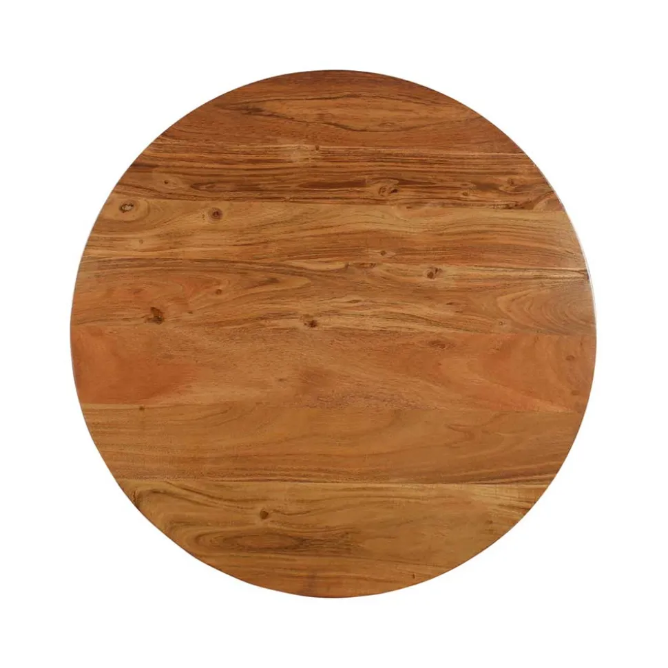 Industrial Couchtisch mit runder Platte - Fresh