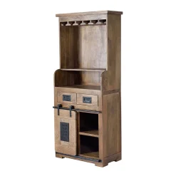 Industrial Design Barschrank aus Mangoholz - Semian