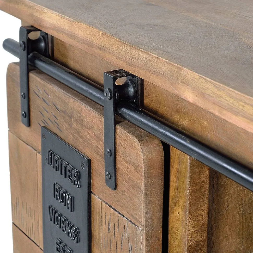 Industrial Design TV Board aus Mangoholz - Semian