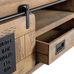 Industrial Design TV Lowboard aus Mangoholz - Semian